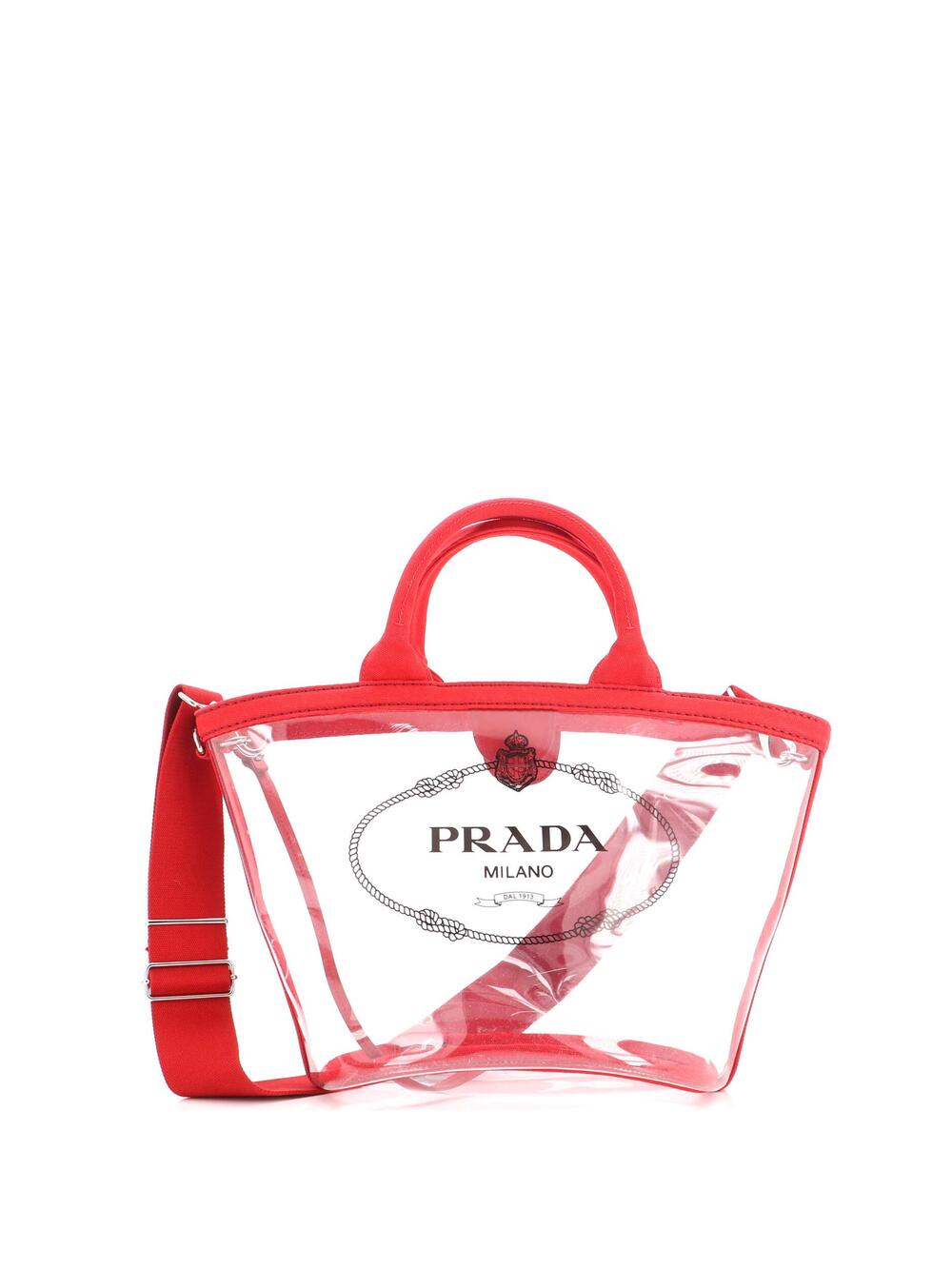 Prada Logo Tote Pvc #370217P95B